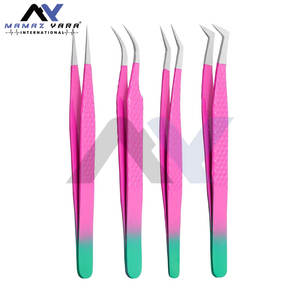 Pinzas de Fibra en Forma de L de 45 y 90 Grados de Marca Privada Premium para Extensiones de Pestañas de Precisión, Volumen de Pestañas, Juego de 4 Piezas - Product Image 2