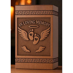 Urna de madera con acabado mate suave, urna de madera natural para una ceremonia funeraria sencilla, urna de AYAANS - Product Image 4