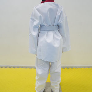 ชุดฝึกศิลปะการต่อสู้แบบยูนิเซ็กซ์ ระบายอากาศได้ดี ทนทานต่อการสึกหรอ ผลิตจากโพลีเอสเตอร์ ซับในผ้าฝ้าย เอวปานกลาง เหมาะสำหรับเทควันโด - Product Image 6