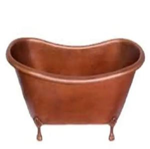 Baignoire autoportante à pattes, finition cuivre, ovale, pour bain à la turque, style vintage, en métal, pour salle de bain et spa - Product Image 2