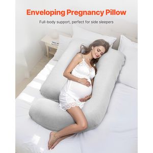 Almohada de Maternidad en Forma de G para Dormir, Soporte Corporal Completo con Funda Extraíble y Lavable, Almohada Suave para Embarazo - Product Image 1