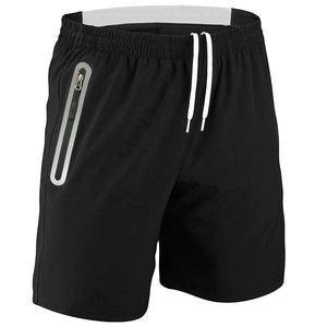 Shorts cargo en maille 100 % polyester de haute qualité, taille élastique, shorts de sport personnalisés pour hommes, vente en gros, basketball, course à pied - Product Image 1