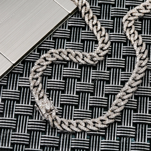 สร้อยคอแบบ Cuban Link ชุบทองคำขาว 18 นิ้ว หนา 6 มม. สำหรับทุกเพศ สไตล์ฮิปฮอป ประดับเพชรโมอิสซาไนต์สุดหรู ได้รับการรับรองจาก GRA - Product Image 2