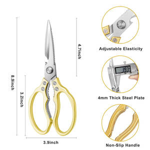 Tijeras de Cocina de Acero Inoxidable Resistentes para Cortar Huesos de Pollo, Verduras y Alimentos - Tijeras de Chef para Uso Doméstico - Product Image 2