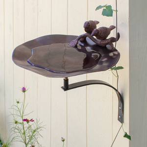 Bebedero para pájaros en forma de corazón con soporte de trípode, bebedero para pájaros de cobre antiguo con soporte de hierro negro. - Product Image 4