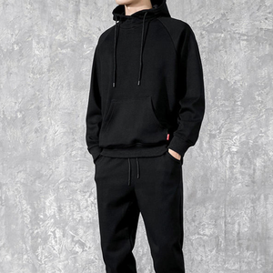 Alta calidad al por mayor barato personalizado 2 piezas conjunto de chándal Jogger ropa deportiva de algodón chándal de los hombres - Product Image 5