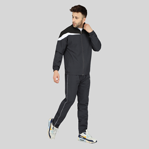 ชุดวอร์มผู้ชาย NS ออกแบบเองได้ ผ้าไนลอน ชุดออกกำลังกาย ฤดูใบไม้ร่วง/ฤดูหนาว ไซส์ใหญ่พิเศษ XL ระบายอากาศได้ดี แห้งเร็ว น้ำหนักเบา สีพื้น - Product Image 4