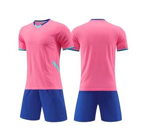 ชุดยูนิฟอร์มฟุตบอลแบบกำหนดเองพร้อมเสื้อฟุตบอลแขนสั้น โพลีเอสเตอร์ 100% ยืดหยุ่นและแห้งเร็ว สำหรับผู้ใหญ่ทุกเพศ - Product Image 2