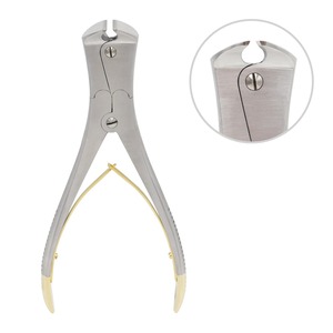 Coupe-fil chirurgical KIMBEL en acier inoxydable de haute qualité, double action, 23 cm, instrument manuel, certifié CE, pour hôpital - Product Image 1