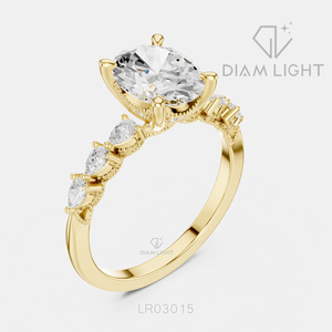 1.67CT Oval Cut Lab Grown Diamond 14KT White Gold Engagement Ring IGI Certified Bridal Ring Fine Jewelry Women <b>Gifting</b> - Product Image 6