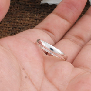 Wholesale 925 Sterling <b>Silver</b> Minimalist Band <b>Ring</b> High Polish Stackable Plain Finger <b>Ring</b> for Women <b>Men</b> Fine Jewelry - Product Image 4