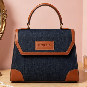 Bolso de Mano Original para Mujer, Marca Privada Gorfia, Bolso Tote de Cuero PU, Correa de Hombro Ajustable, Diseño con Compartimentos - Product Image 2