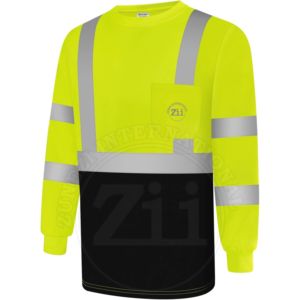 Camisa de Trabajo de Alta Visibilidad, 100% Algodón, Ligera, Reflectante, Resistente al Fuego, Duradera, ANSI Clase 1, Impermeable, con Luz LED Intermitente y Logotipo Personalizado - Product Image 6