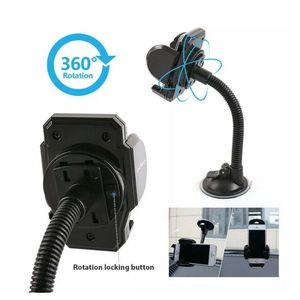 Supporto Flessibile Nero per Telefono da Auto per Parabrezza e Cruscotto - Categoria Prodotti Protezione Schermo - Product Image 5