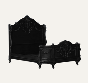 Cama King Size Clásica de Lujo Tapizada, Madera de Caoba Sólida, Estilo Europeo, Muebles de Dormitorio Ensamblados - Product Image 3