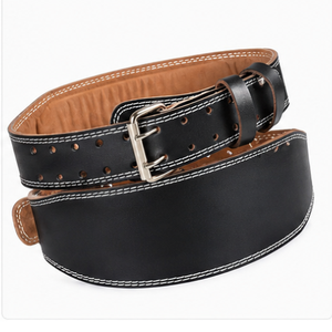 Weightlifting Leather Belt Power Training Synthetic Gym Exercise Lower <b>Back</b> <b>Support</b> by Standard International - Product Image 5