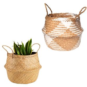Cesta Decorativa Hecha a Mano Marca PHU HAO, Cesta de Mimbre Tejida a Mano, Organizador de Ropa, Almacenamiento de Frutas, Decoración para el Hogar, Ho Chi Minh - Product Image 1