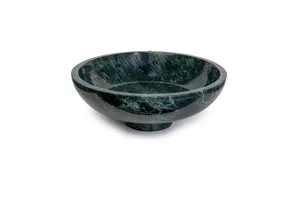 Bols de service décoratifs multifonctionnels en marbre vert moderne pour la maison, la cuisine et la salle à manger, pour le Ramadan et Diwali - Product Image 2
