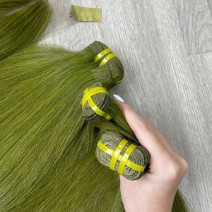 ผมต่อแบบเส้นคู่คุณภาพเยี่ยม 100% เวอร์จิ้น เวียดนาม ผมตรงสีบลอนด์ - Product Image 4