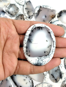 Wholesale Lot Natural Dendrite <b>Opal</b> Agate Cabochons Rare Dendritic Design Loose Precious Crystal Gemstone Jewelry Mix Shape - Product Image 4