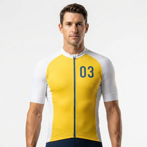 Maillot de cyclisme d'été pour hommes, maillot de course à vélo à manches courtes pour hommes, 100% polyester, maillot de cyclisme sur route - Product Image 6