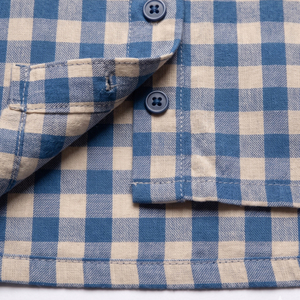 Camiseta de maternidad a cuadros de manga corta para mujer, cuello redondo, corte holgado, 100% algodón, camisa de maternidad a cuadros, camisas de maternidad con botones para mujer - Product Image 3