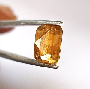 Tourmaline zambienne de qualité supérieure, couleur miel naturel, 4,55 carats, taille octogonale, pierre précieuse non montée - Product Image 6