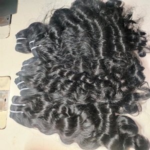 Directo de la India, Cabello Humano Virgen Indio 100% Remy, Extensiones de Cabello sin Procesar, Doble Trama, Cutícula Alineada para una Trama Óptima - Product Image 1