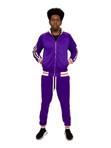 Conjunto Deportivo de Invierno para Hombre, Sudadera con Capucha Cortavientos, Pantalones a Juego con Bolsillos Laterales, 100% Algodón - Product Image 2