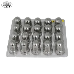 Écrou de camion en acier inoxydable de 33mm couvre blister paquet de 20 pièces pour l'application de voitures - Product Image 1