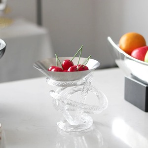 Shiny Finish Metal Bowl for Restaurant Catering Buffet Display Lightweight Stainless Steel Serving Bowl With Acrylic Stand - Product Image 3