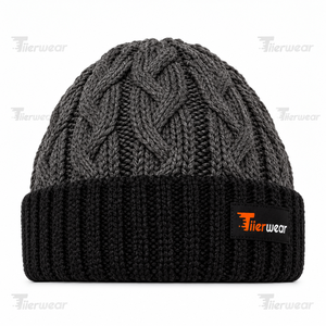 Gorro de punto acrílico cálido y acogedor personalizado al por mayor, gorro de invierno liso en blanco para niños y bebés, gorro para hombres y mujeres - Product Image 4