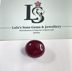 Fine Quality 100% Natural Reddish Pink <b>Ruby</b> Cabochon 42.56 Carat Heat-Treated Round Shape Loose Gemstone for Jewelry Making - Product Image 4