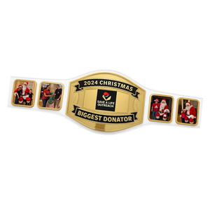 Cinturón de Campeonato Premium para Donantes, Regalo Personalizable para Donantes de la Campaña Save A Life, Artículo de Colección para las Fiestas, Cinturón de Lucha Libre - Product Image 6