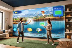 Eshark Smart Interactive Wall Gaming – ระบบฉายภาพด้วยเซ็นเซอร์ตรวจจับความเคลื่อนไหว |   อุปกรณ์เกมอาร์เคดและของเล่นสำหรับเด็ก - Product Image 5