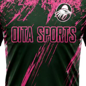 ชุดเสื้อฟุตบอลแบบซับลิเมชั่นสีดำชมพูพร้อมกางเกงขาสั้นสำหรับผู้ชาย ชุดทีมฟุตบอล แขนสั้น ชุดกีฬา ชุดแข่งขัน ชุดฝึกซ้อม - Product Image 5
