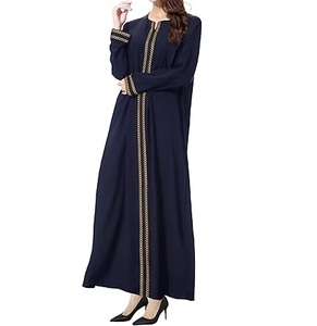 High Quality New Style Ladies Abaya Professional Manufacturer Islamic Clothing Quick Dry Breathable Muslim Long Sleeve Abayas - Product Image 4