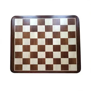 Flat Chess Board Rounded Corners Wooden Chess Game Table Game Flat Chess Board Game - Product Image 1