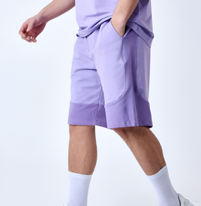 Nouveaux ensembles de shorts de sport pour hommes personnalisés, 100% coton, respirants, légers, pour l'été, tenue décontractée pour le jogging - Product Image 3