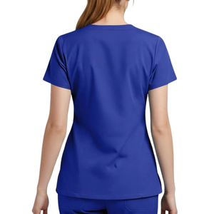 Uniforme Médico de Algodón y Poliéster para Mujer, Blusa de Manga Corta con Cuello en V, Pantalones Cargo, Uniforme de Enfermería, Ropa de Trabajo para Hospital y Servicios de Salud - Product Image 6