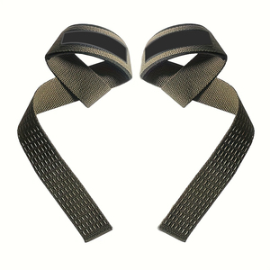 สายรัดยกน้ำหนักสำหรับเดดลิฟท์ ป้องกันการลื่น พร้อมที่รองรับข้อมือ และโลโก้แบบกำหนดเอง - Product Image 4