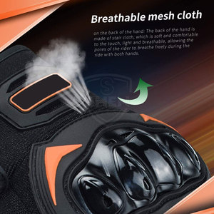 ถุงมือมอเตอร์ไซค์แบบเต็มนิ้ว ราคาส่งถูก ระบายอากาศได้ดี กันน้ำ สำหรับขายออนไลน์ - Product Image 3