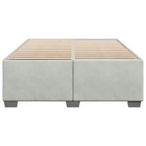 Cadre de lit rembourré gris clair - Product Image 4