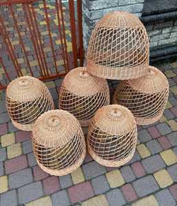 Custom Rattan Lampshade Round Pendant Light Handmade Natural Woven <b>Ceiling</b> Shade Boho Hanging Lamp <b>Decor</b> - Product Image 2