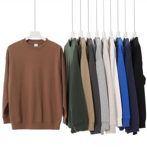 Sudadera de hombre de algodón mezclado, transpirable, de corte holgado, estilo básico, recién llegada, con bordado personalizado, en venta. - Product Image 5
