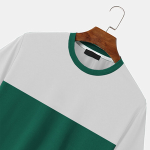 Camiseta de Moda Urbana con Cuello Redondo para Hombre, Camisetas de Algodón French Terry, Ropa Urbana de Manga Corta, Camisetas Personalizadas para Fitness, Camiseta Ajustada para Hombre - Product Image 4