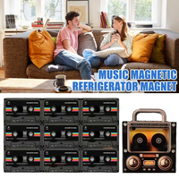 Aimant de réfrigérateur NFC Mixtape en forme de cassette, style vinyle vintage et cassette rétro, avec musique Spotify personnalisée