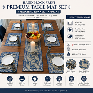 Blue Paisley Traditional Knitted 100% Cotton <b>Table</b> <b>Runner</b> Rectangle Decorative <b>Dining</b> <b>Table</b> Centerpiece for Home Hotel Party - Product Image 3