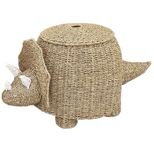 Wholesale Woven Seagrsas <b>Animal</b> <b>Basket</b> Kids Decor Natural Water Hyacinth Storage <b>Basket</b> Made in Vietnam - Product Image 1