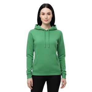 Sudadera con capucha verde esmeralda personalizada para mujer, corte ajustado, 350GSM, 100% algodón polar, jersey de lujo de calidad, sudadera con capucha al por mayor - Product Image 1